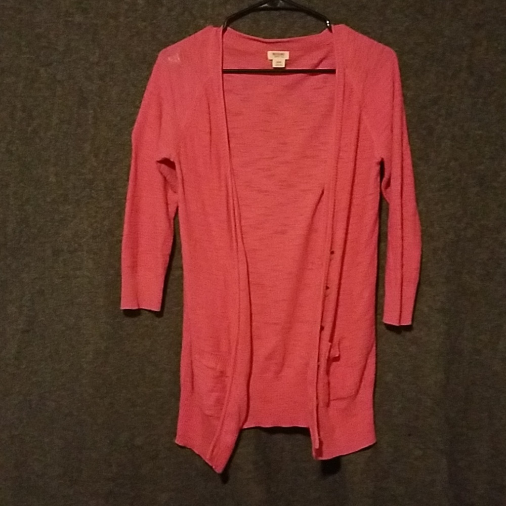 Pink Cardigan Sweater